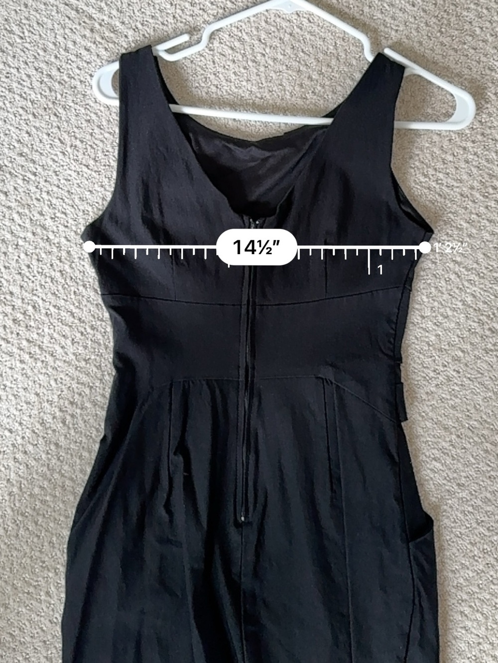 Classic Sleeveless Pencil Dress in Black 5 = Small - Picture 6 of 7